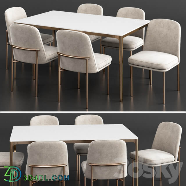 Table Chair West Elm Dinning Set 23