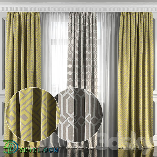 Curtains with window 155