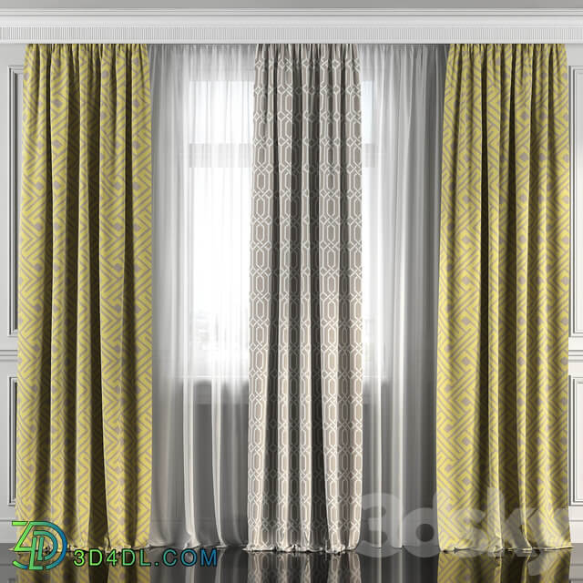 Curtains with window 155