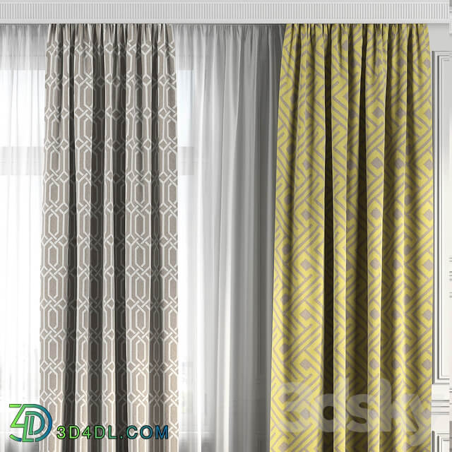 Curtains with window 155