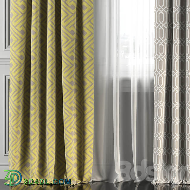 Curtains with window 155