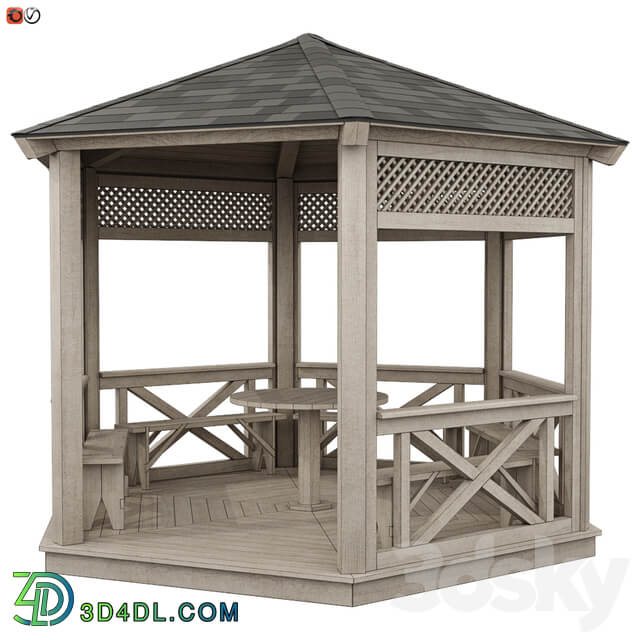 Other Garden Gazebo made of wood 03