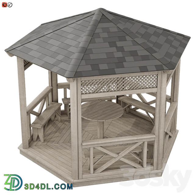 Other Garden Gazebo made of wood 03