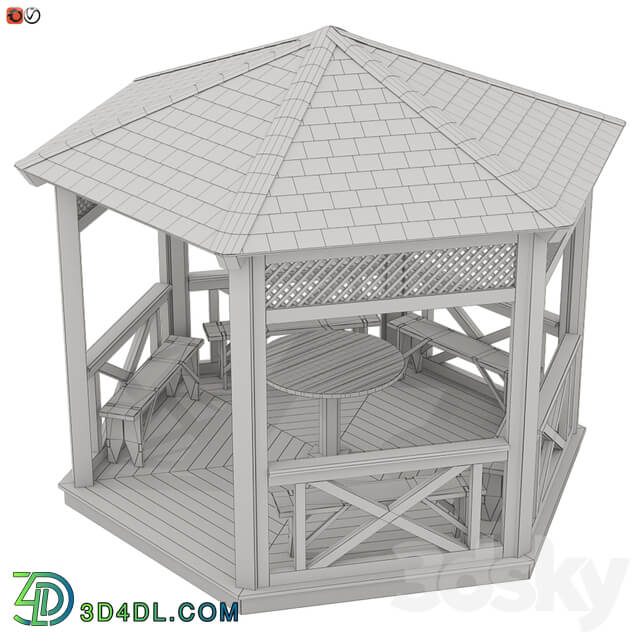 Other Garden Gazebo made of wood 03