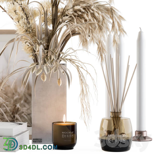 Decorative Set Dried Plants and Pampas Set 46