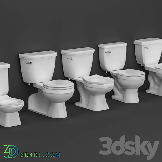 Proflo Toilet bowl and flash tank