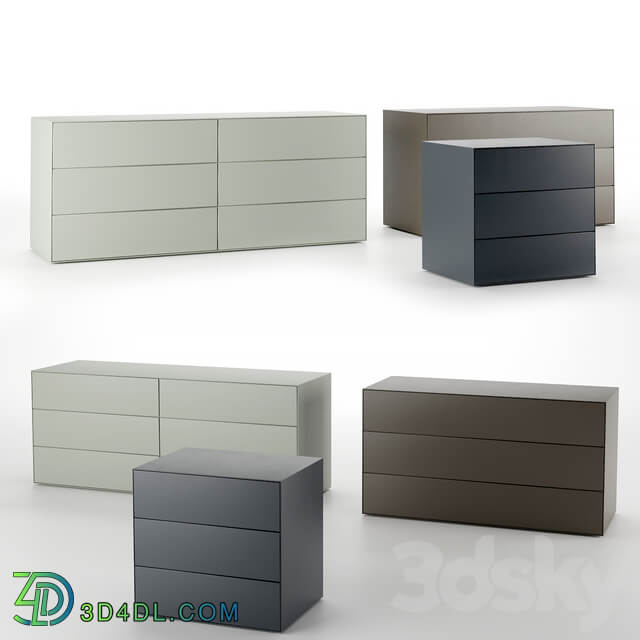 Sideboard Chest of drawer Glas Italia MAGIC BOX Chest of drawers