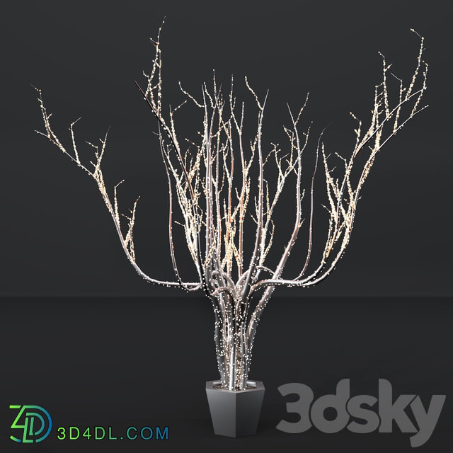 Outdoor lighting installation 3D model