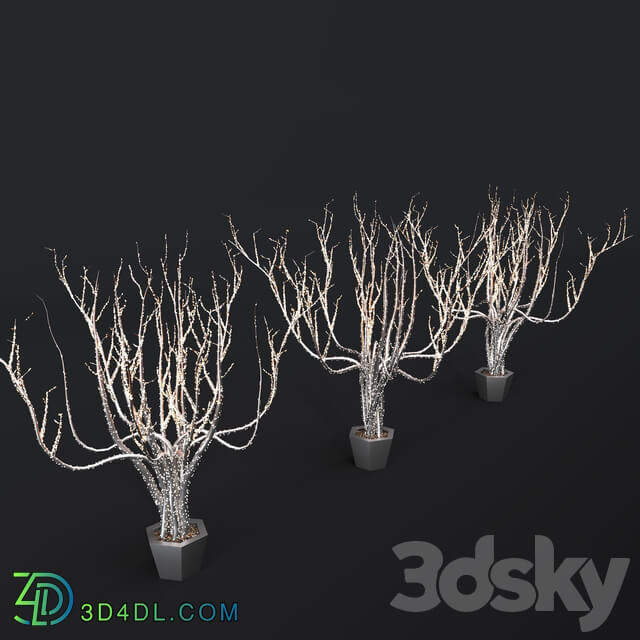 Outdoor lighting installation 3D model