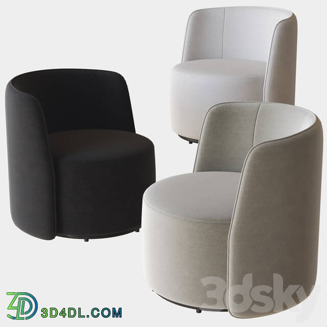 chloe swivel armchair ditre italia