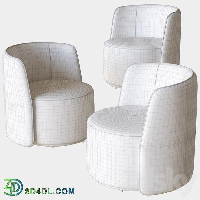 chloe swivel armchair ditre italia