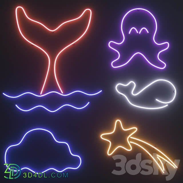 Other decorative objects Neon Set 4