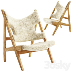 Sheepskin Knitting Chair by Menu 