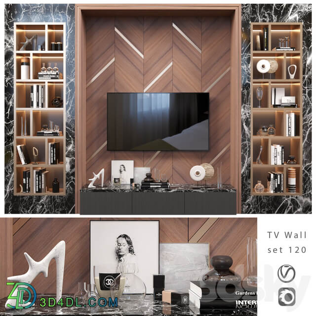 TV Wall set 120