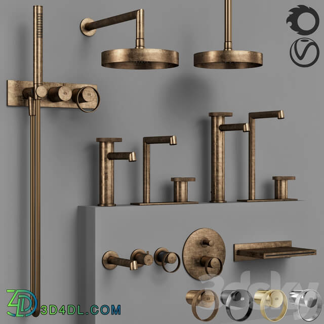 Gessi Anello batroom faucet set 1