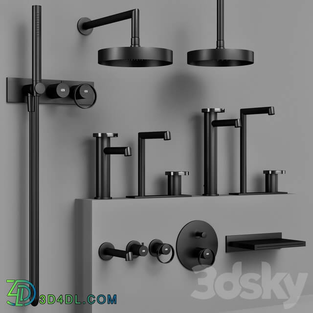 Gessi Anello batroom faucet set 1