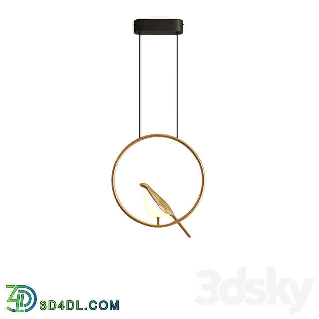 Pendant light Ring and Bird Pendant Lamp NOMI