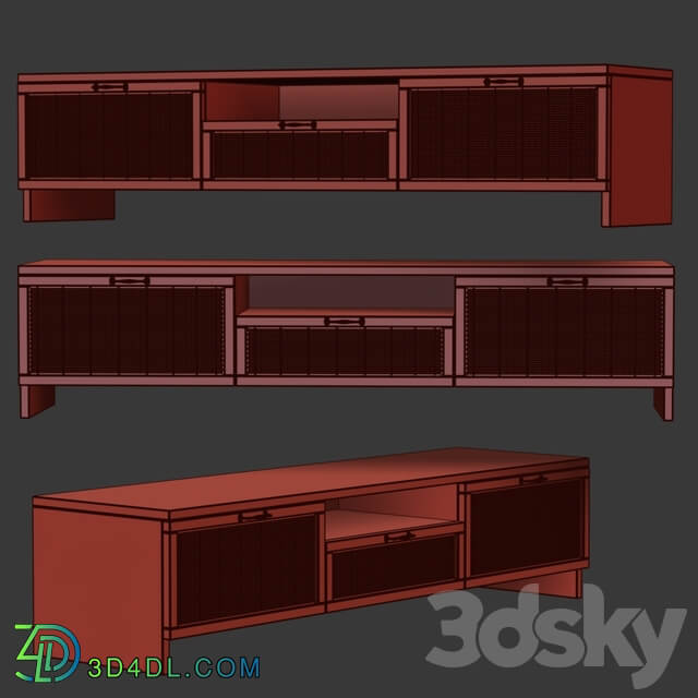 Sideboard Chest of drawer Wooden tv console