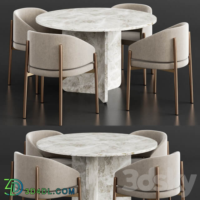 Table Chair Coco Republic PORRO Dinning Set