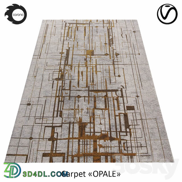 Belgian viscose carpet OPALE 