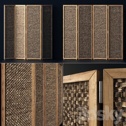 Wood screen decor n1 Wooden screen 