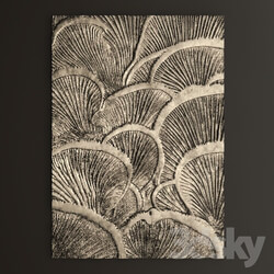 Other decorative objects Decor for wall. Panel. Mushrooms. 