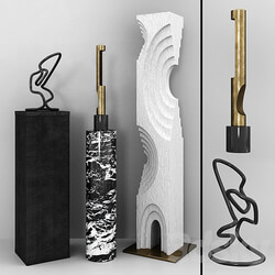 Sculptures on a pedestal Kelly Wearstler 01 