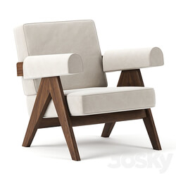 053 Capitol Complex Armchair by Pierre Jeanneret 