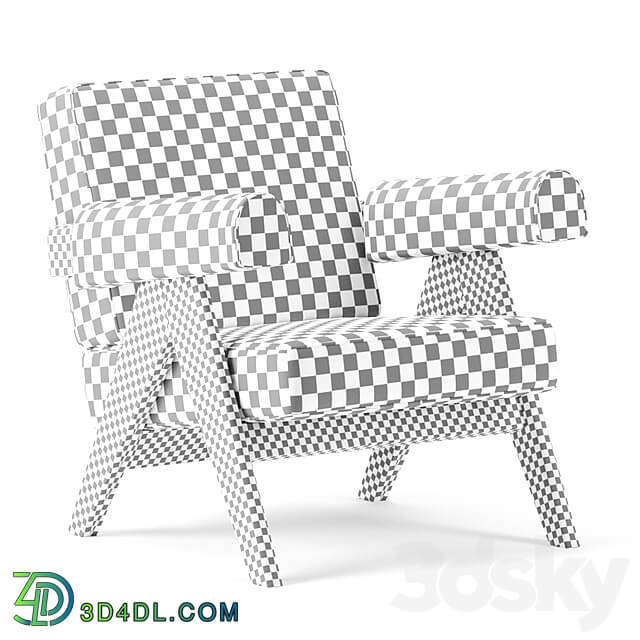 053 Capitol Complex Armchair by Pierre Jeanneret