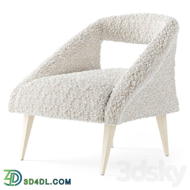 Retro Barrel Chair Fur Chair