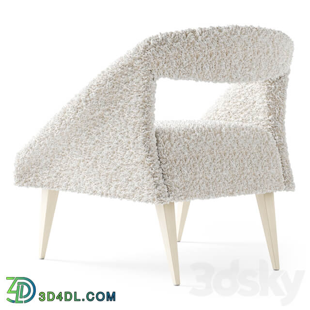 Retro Barrel Chair Fur Chair
