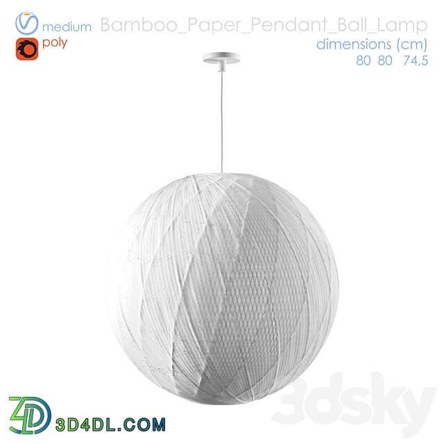 Pendant light paper lamp