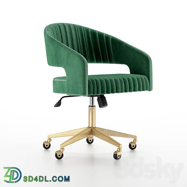 Channel Suede Office Chair