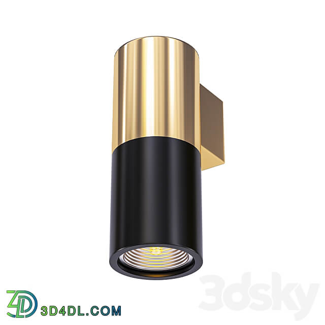 Spot Illumination Sconce Black Copper