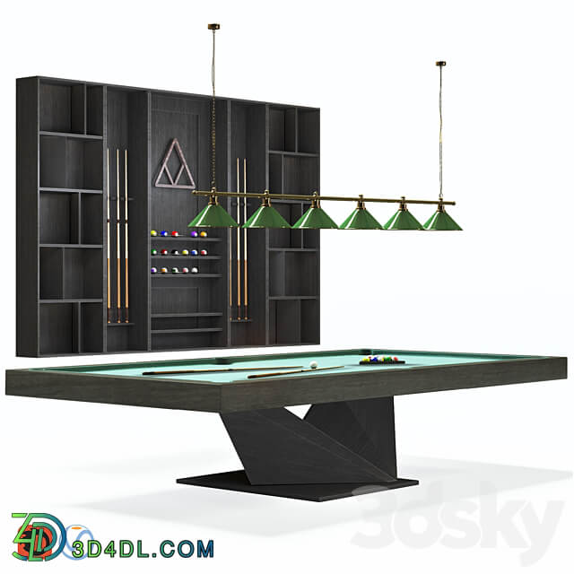 Billiard room set