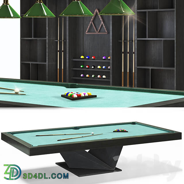 Billiard room set