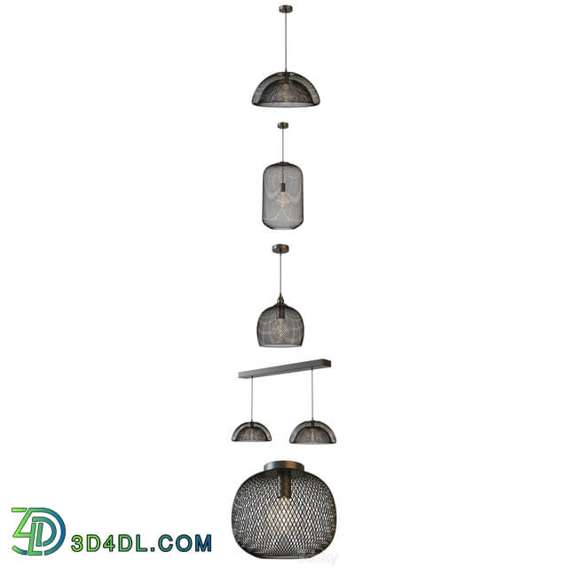 Pendant light Pendant Lights Lucide Mesh