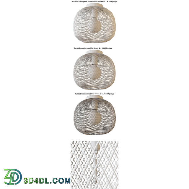 Pendant light Pendant Lights Lucide Mesh