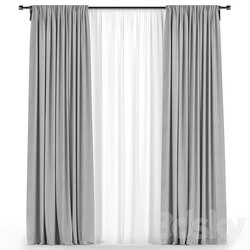 Curtains with tulle 