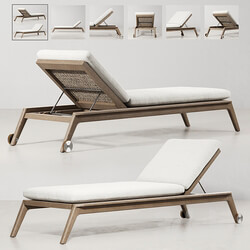Other soft seating MALTA TEAK CHAISE 