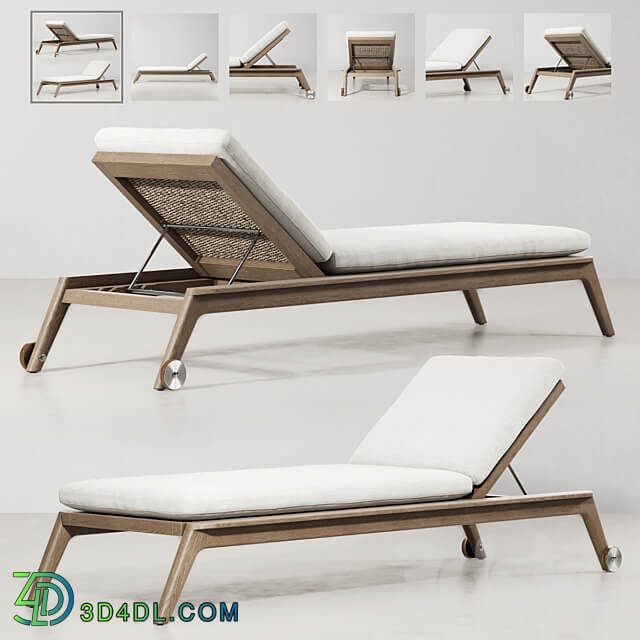 Other soft seating MALTA TEAK CHAISE