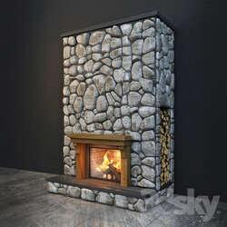 Fireplace stone 