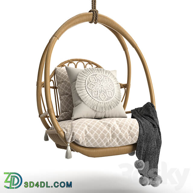 Other soft seating Woven hanging chair