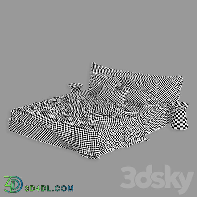 Bed Scandinavian cozy bed
