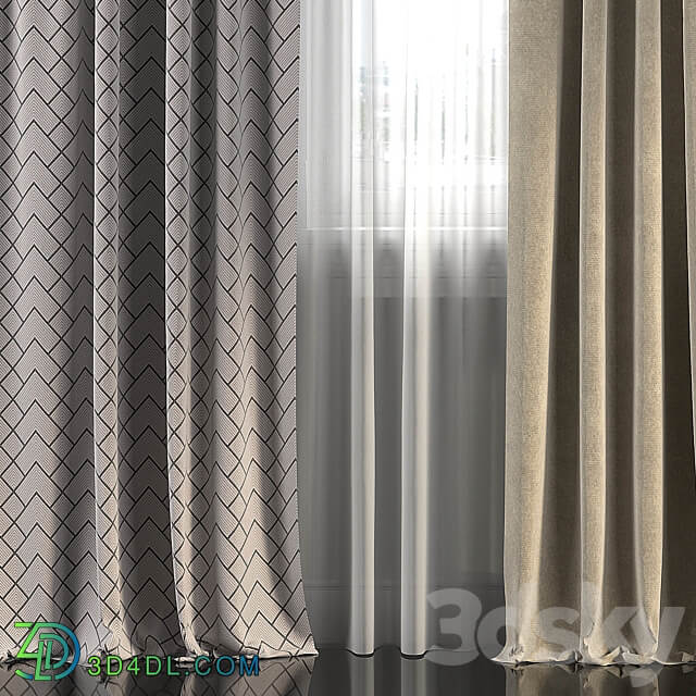 Curtains with window 283