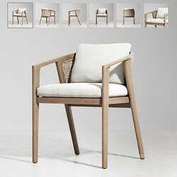 RH MALTA TEAK ARMCHAIR 