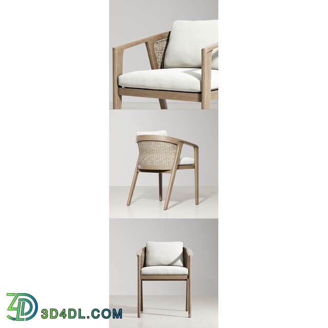 RH MALTA TEAK ARMCHAIR