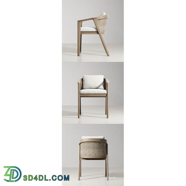 RH MALTA TEAK ARMCHAIR