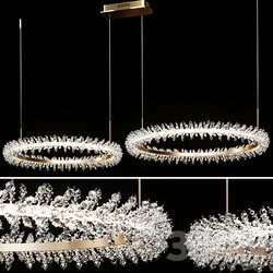 Pendant light Crystal Ring Luxury Combination Led Chandelier Thera Line 