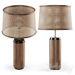 Wooden rattan table lamp rattan table lamp 